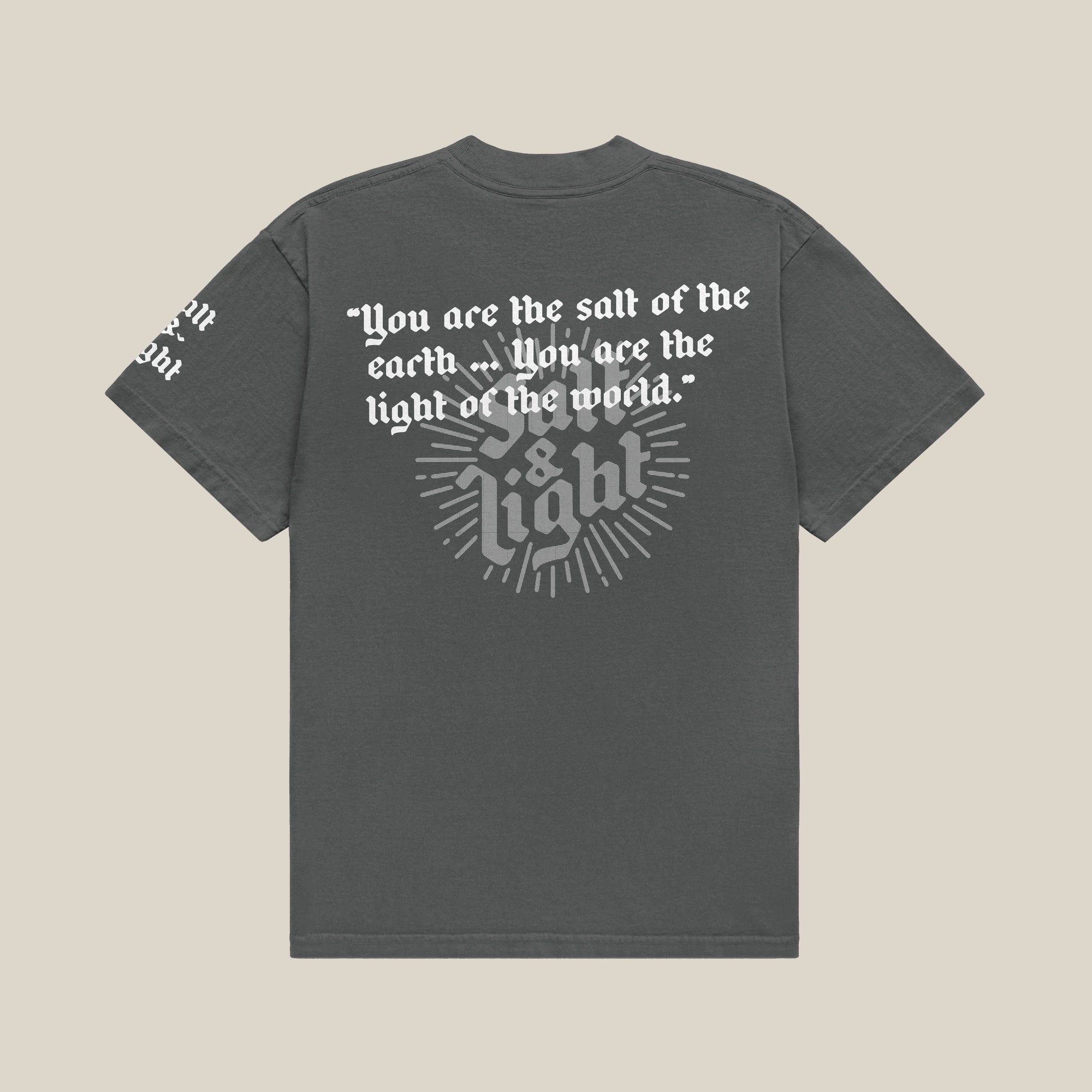 Salt and Light Tee - Graphite