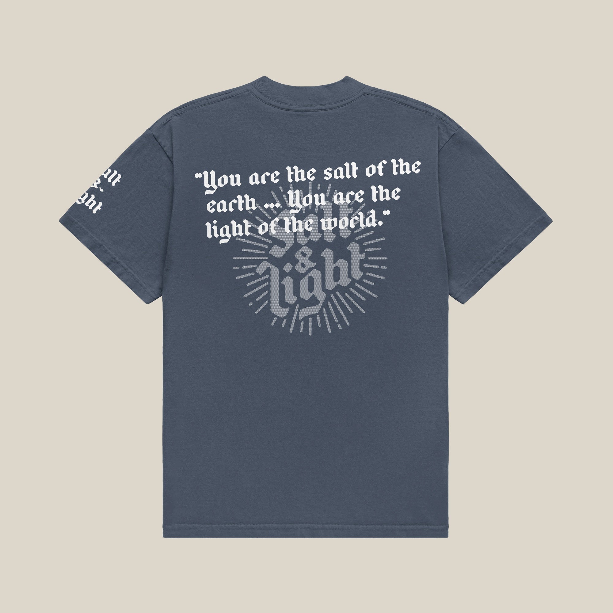 Salt and Light Tee - Slate Blue